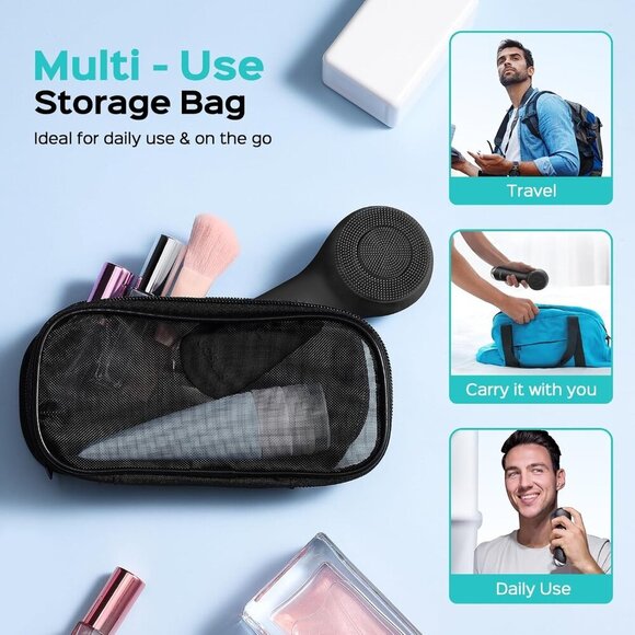 Face Scrubber Facial Cleansing Brush: 2 in 1 Spin and Vibration Patented Tech, S - Picture 4 of 8